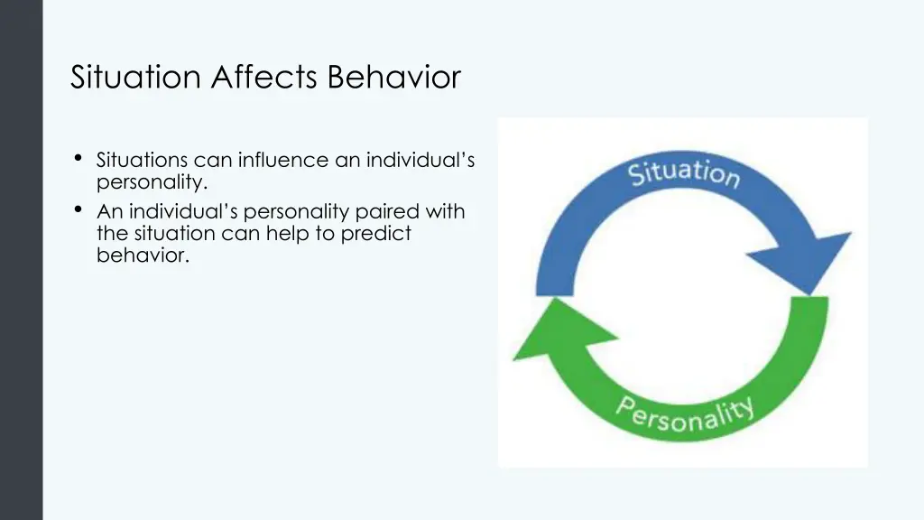 situation affects behavior