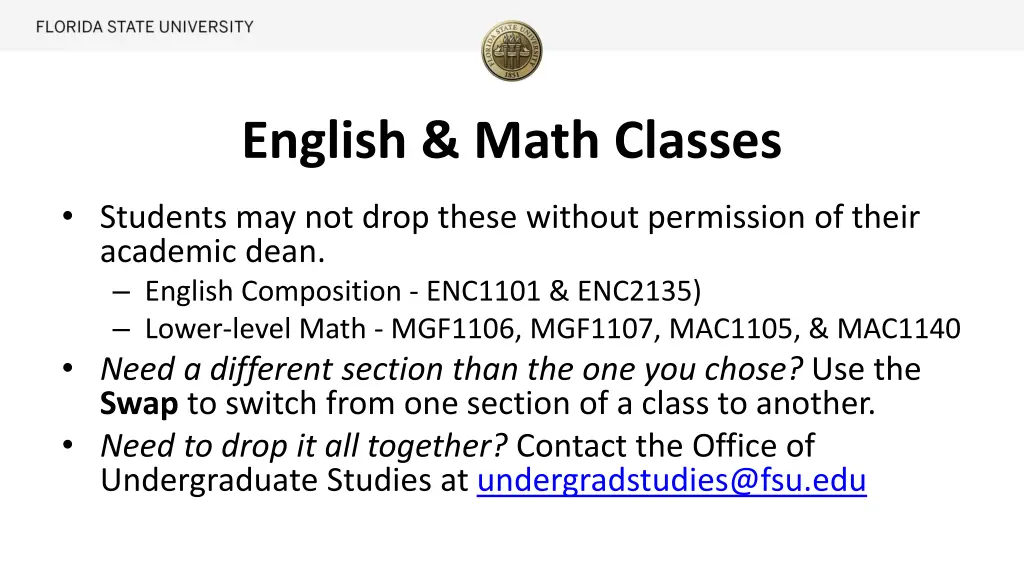 english math classes