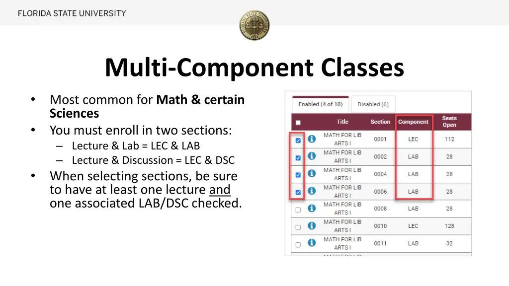 multi component classes