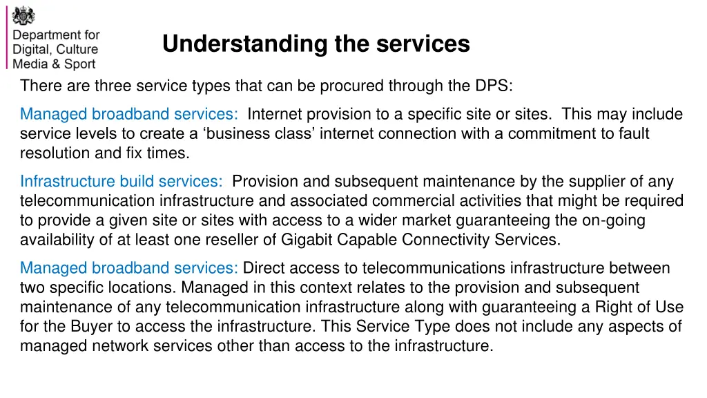 understanding the services