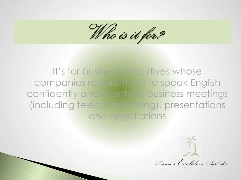 it s for business executives whose companies