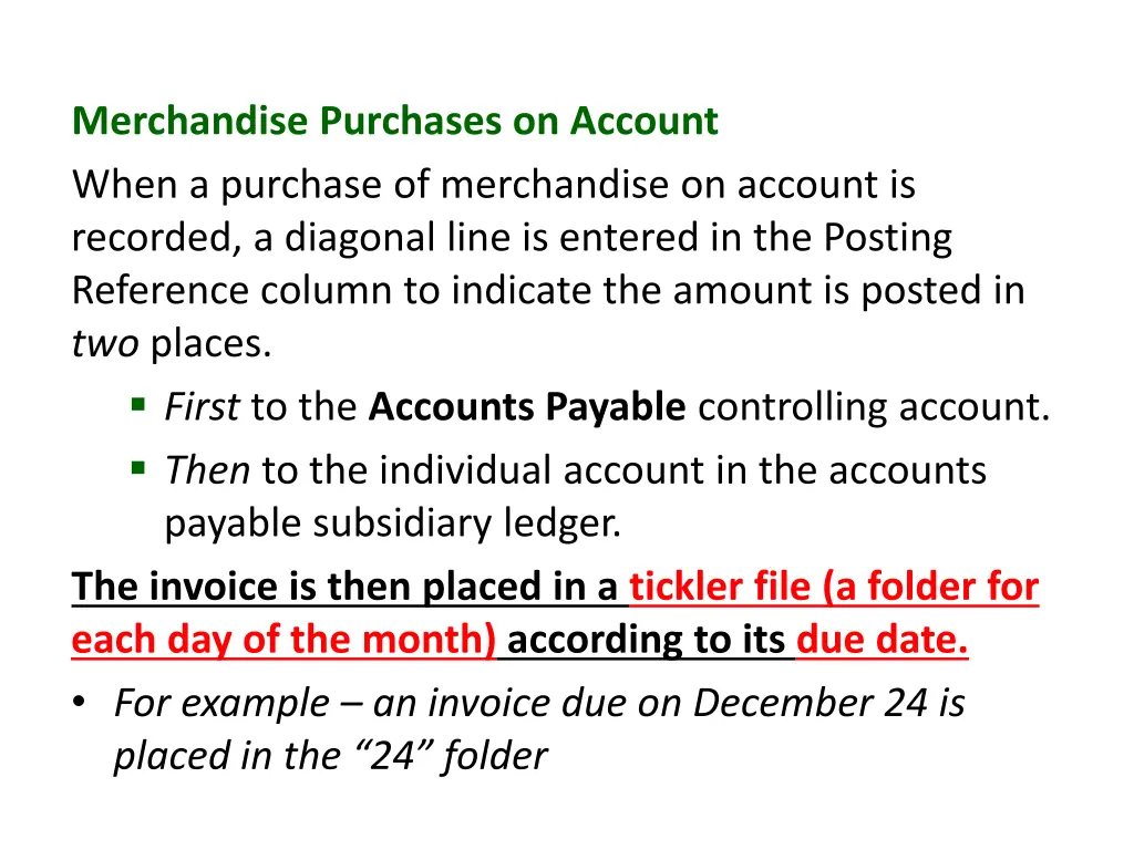 merchandise purchases on account when a purchase