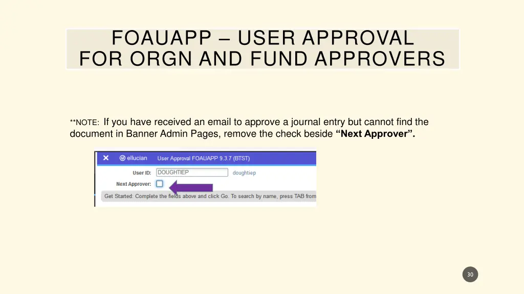 foauapp user approval for orgn and fund approvers 1