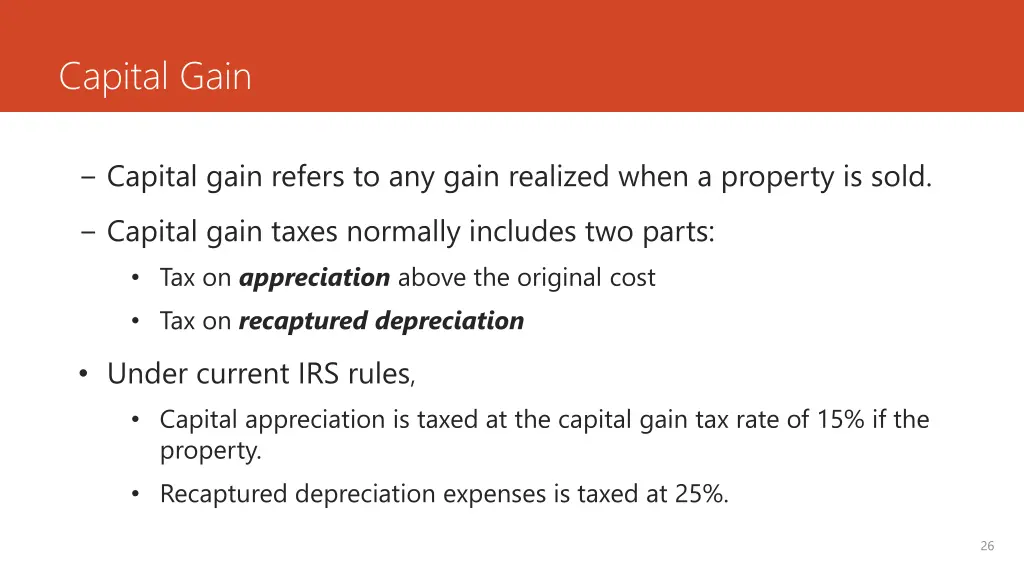 capital gain