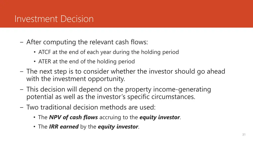 investment decision 1