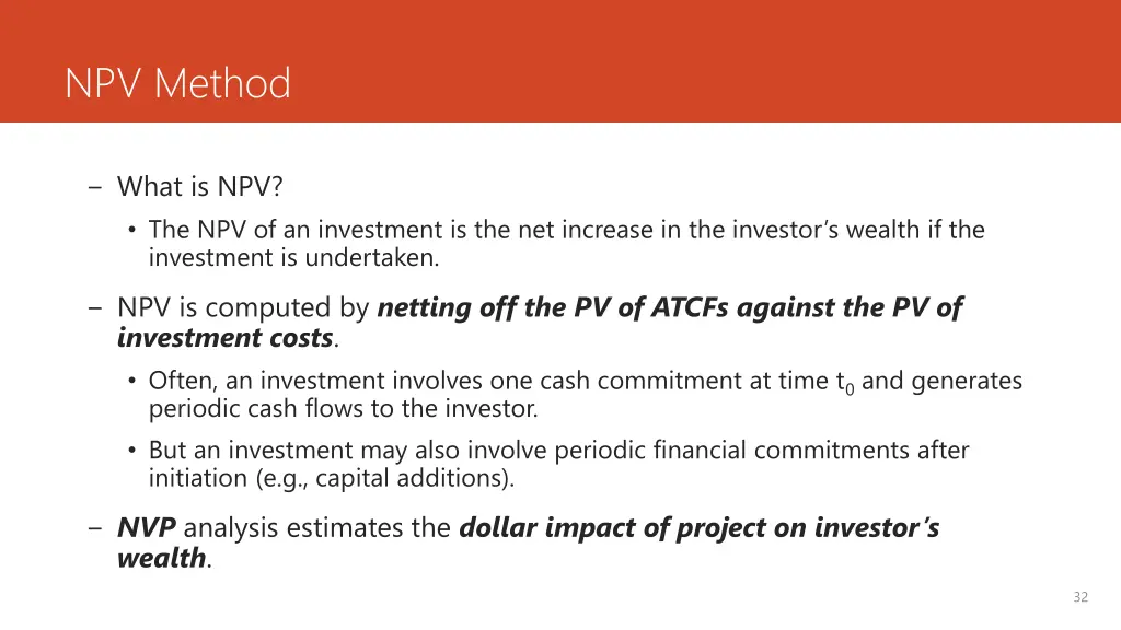 npv method