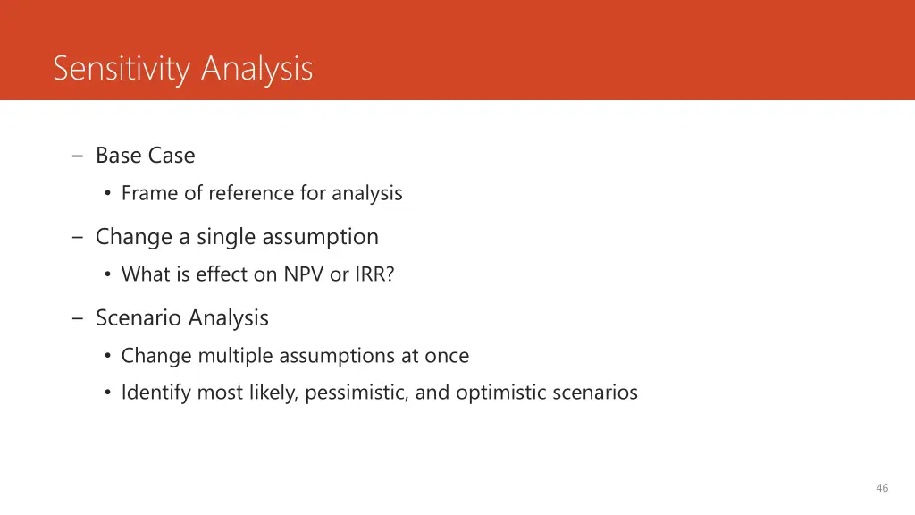 sensitivity analysis 1