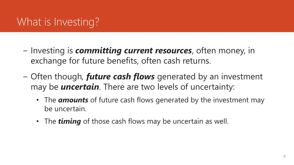 what is investing