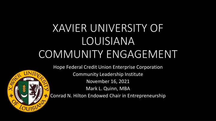 xavier university of louisiana community