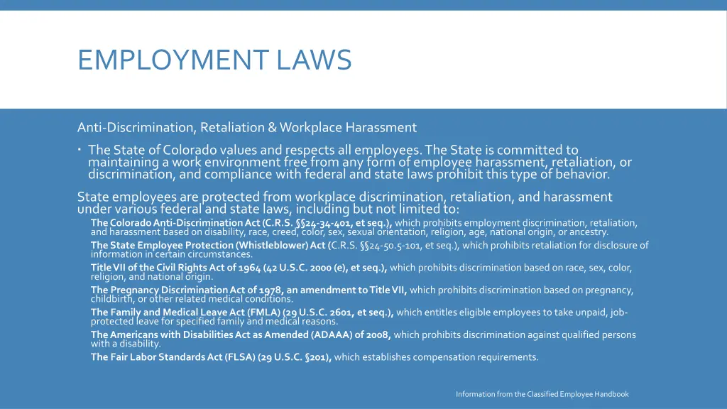 employment laws