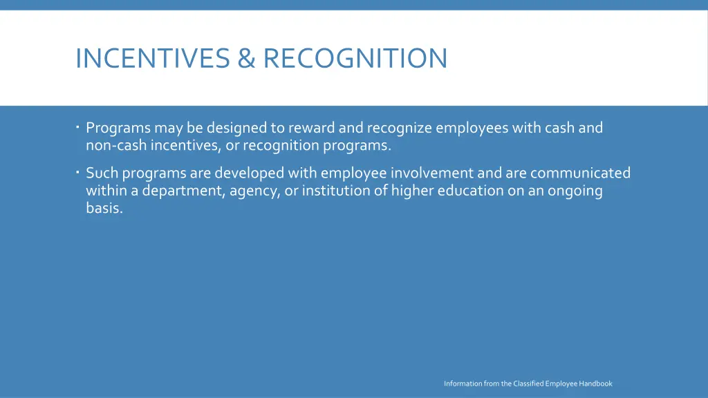 incentives recognition