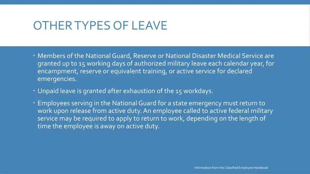 other types of leave 2