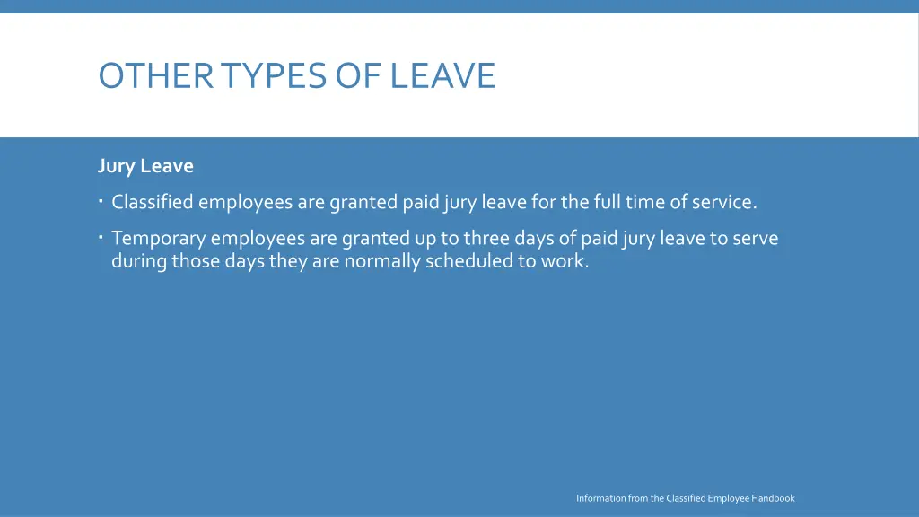 other types of leave 3