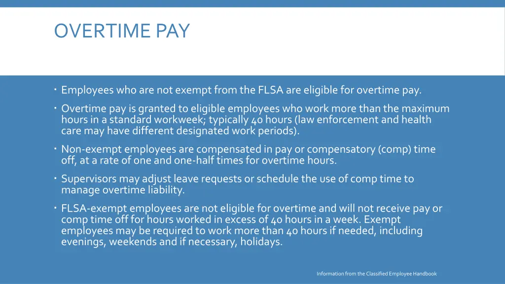 overtime pay