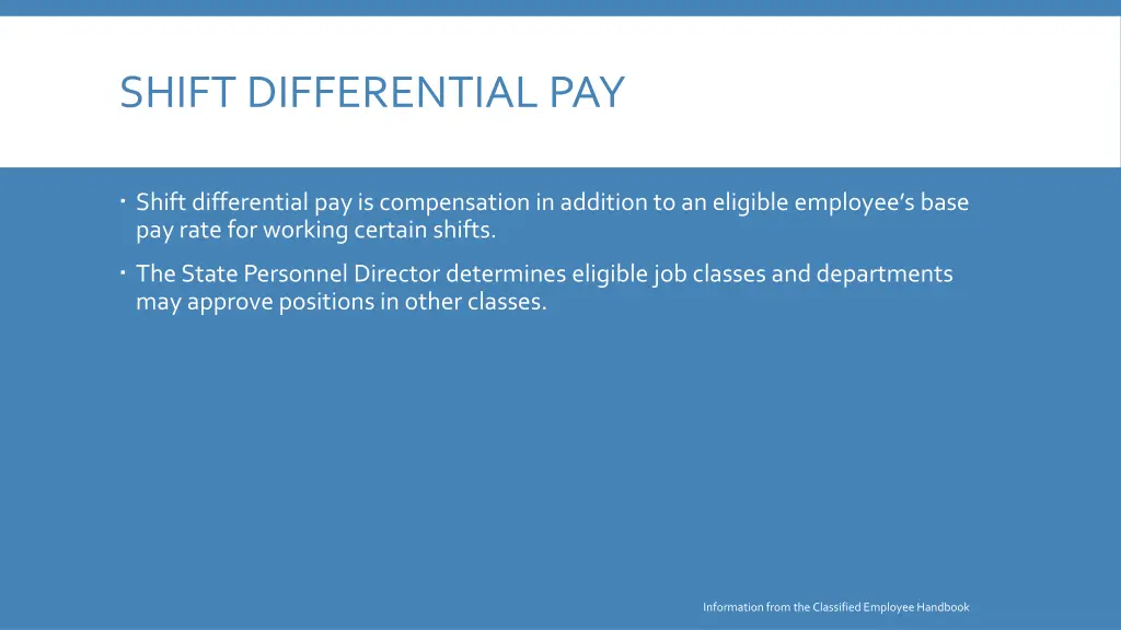 shift differential pay