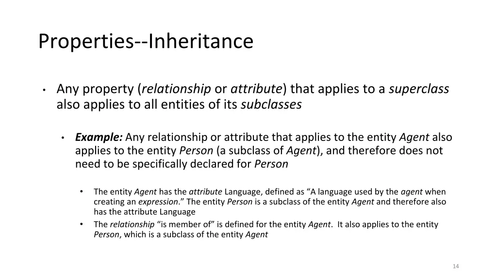 properties inheritance