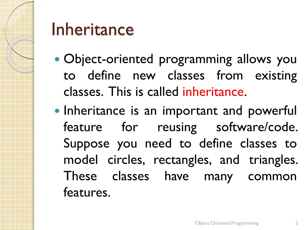 inheritance