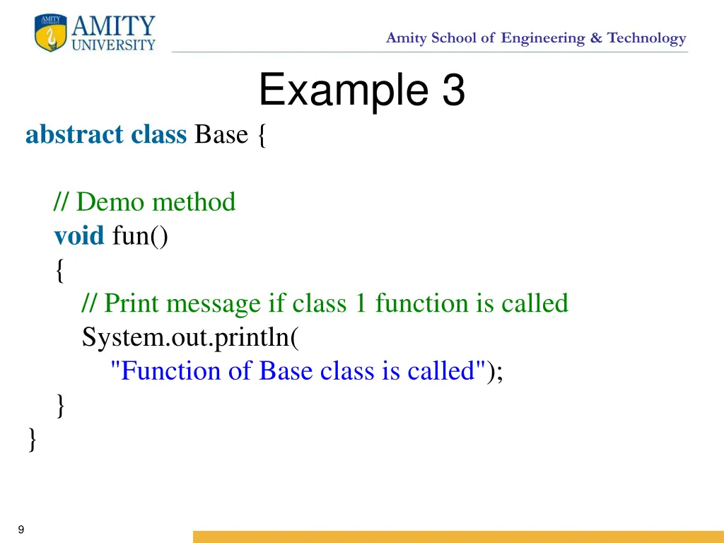 amity school of engineering technology example 3