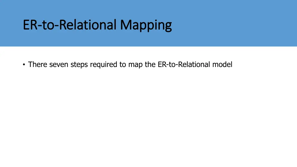 er er to to relational mapping relational mapping