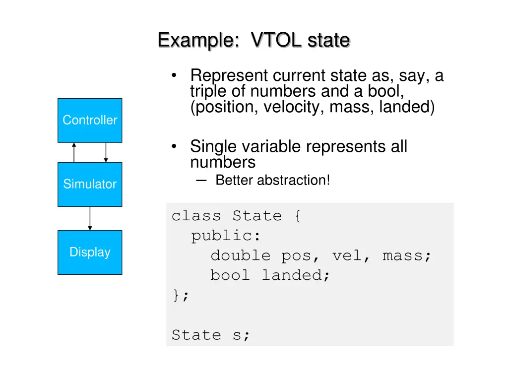 example vtol state