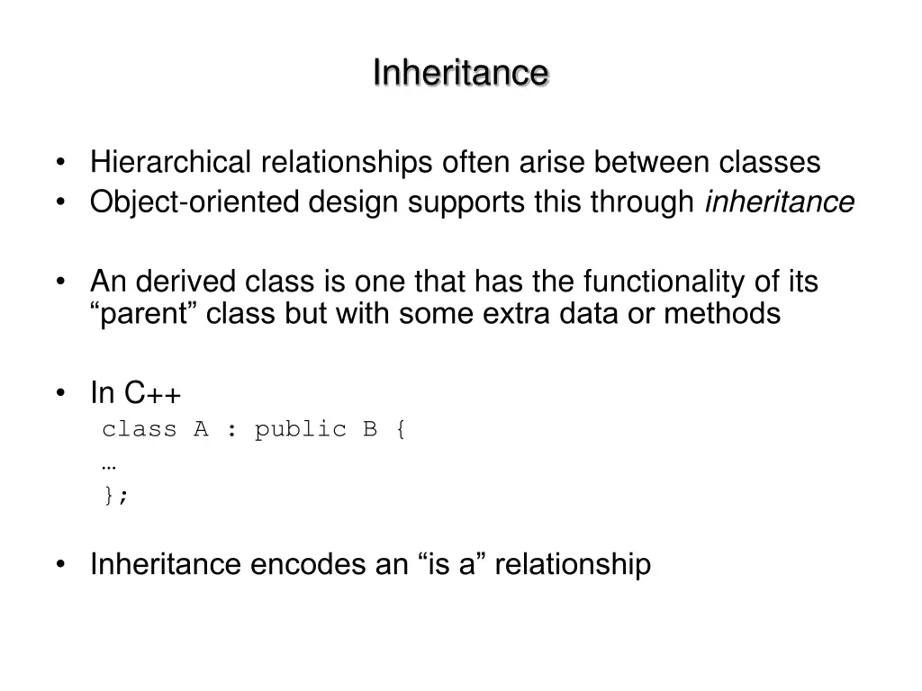 inheritance