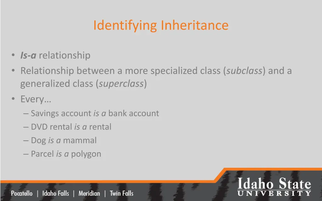 identifying inheritance