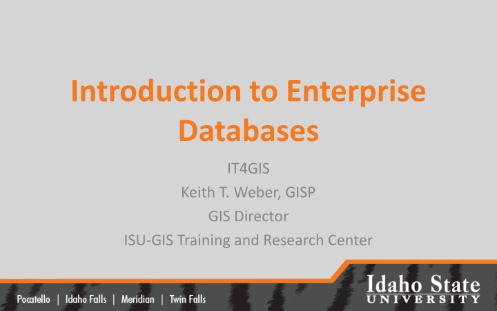 introduction to enterprise databases