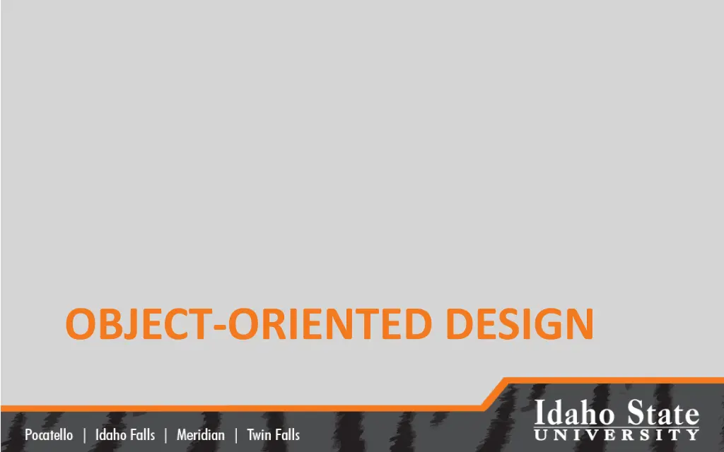 object oriented design