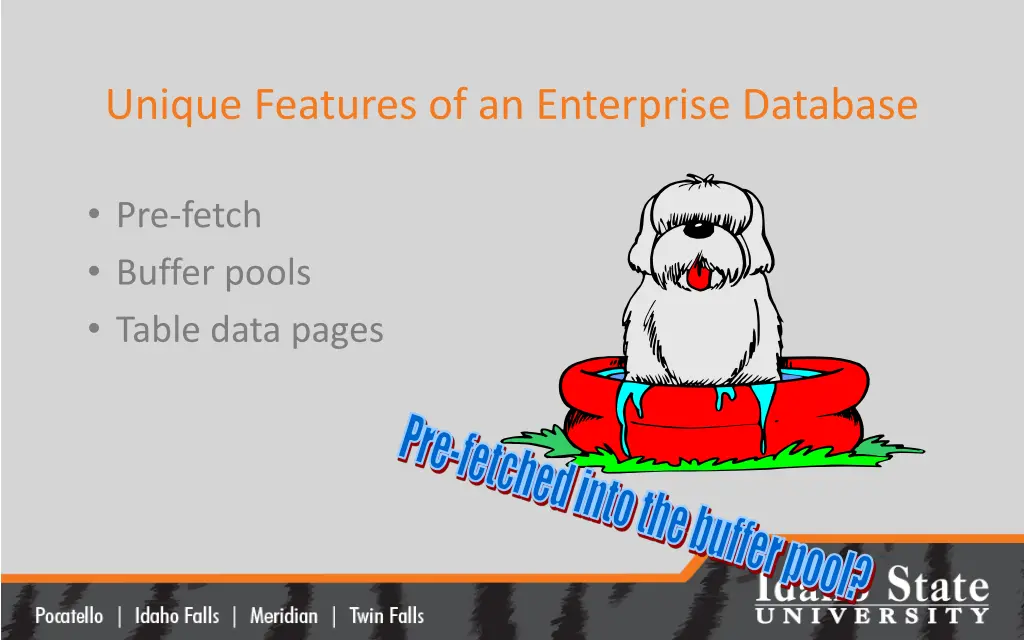 unique features of an enterprise database