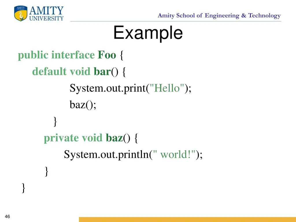 amity school of engineering technology example 5