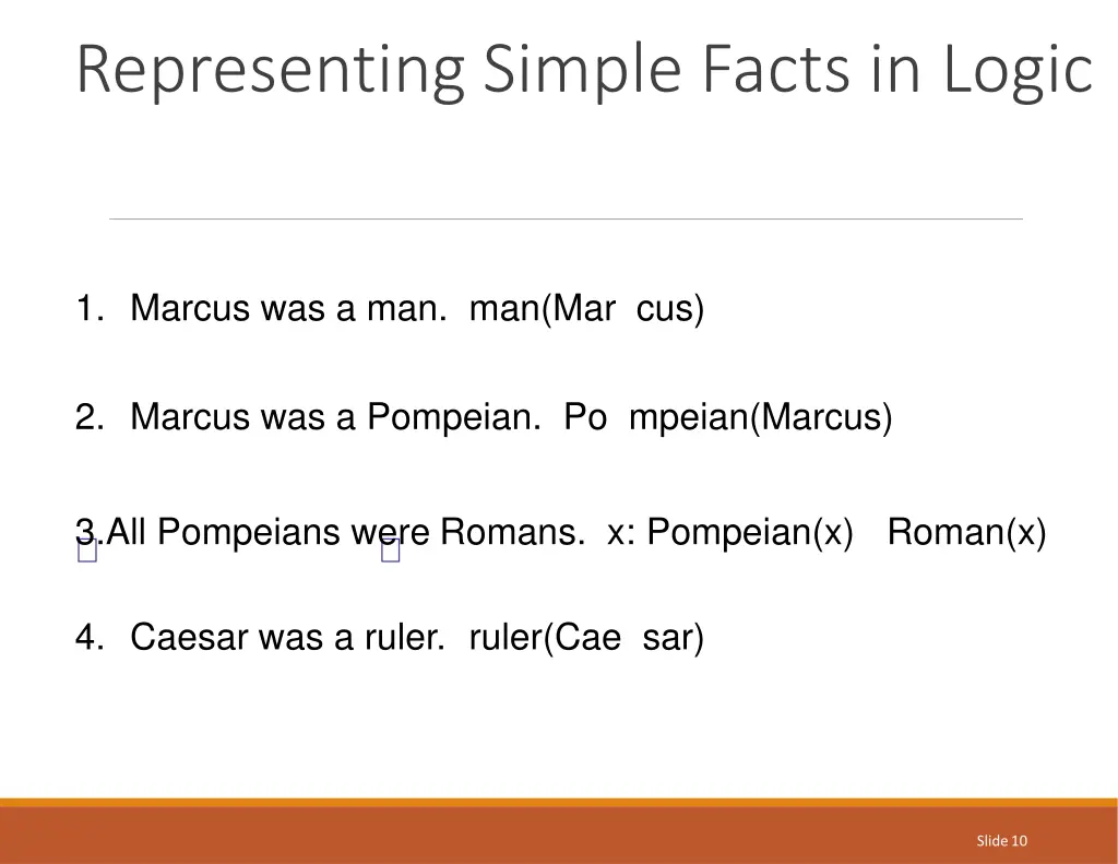 representing simple facts in logic 5