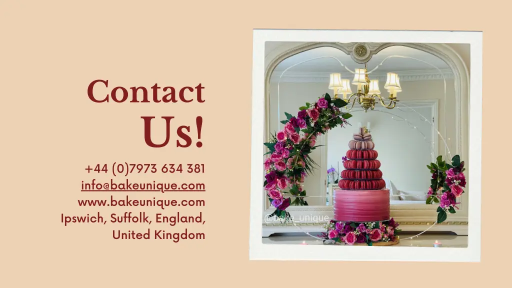 contact us 44 0 7973 634 381 info@bakeunique