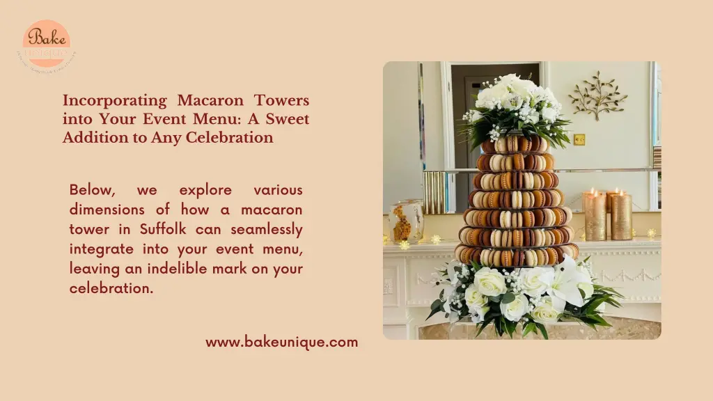 incorporating macaron towers into your event menu