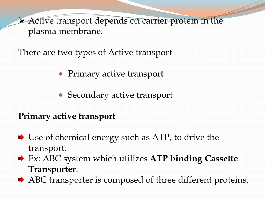 active transport depends on carrier protein