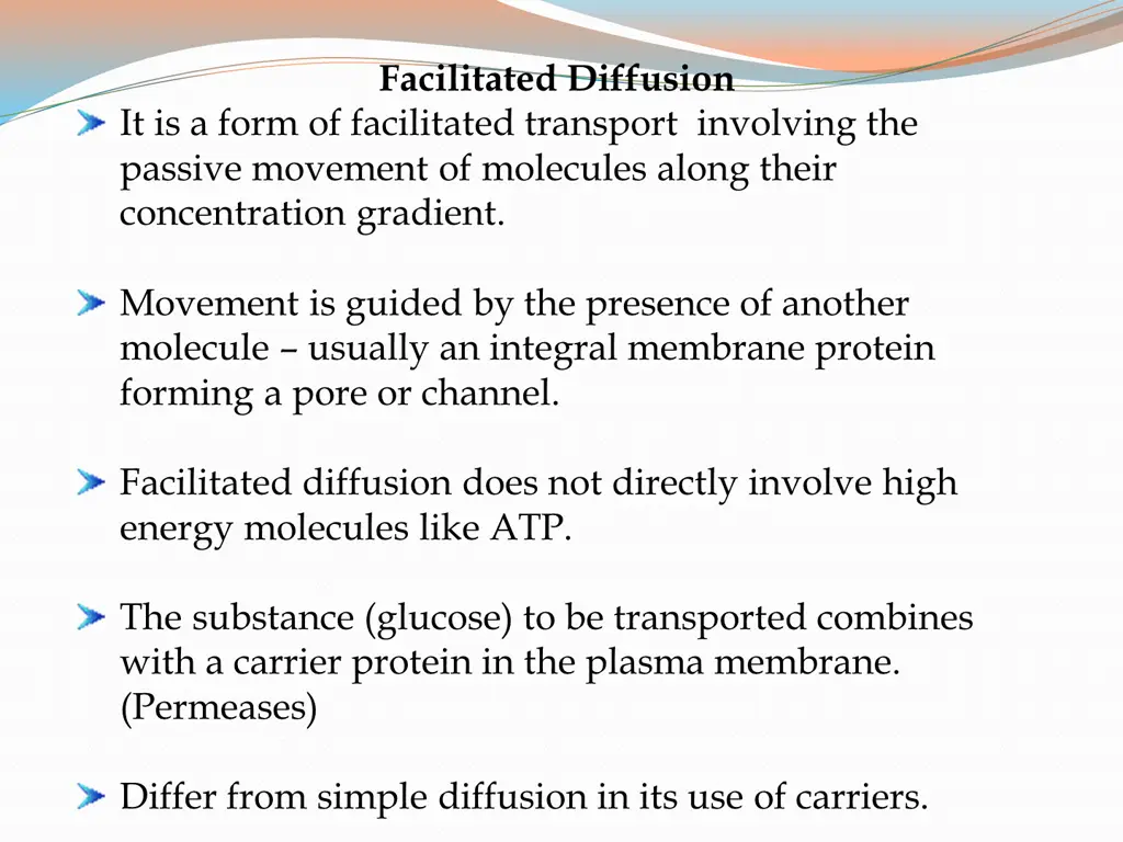 facilitated diffusion