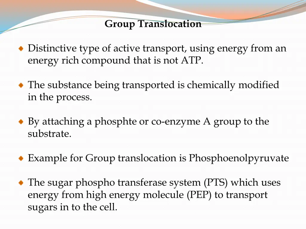 group translocation