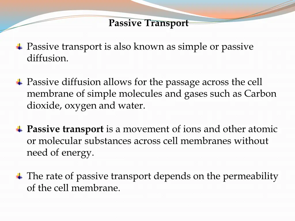 passive transport