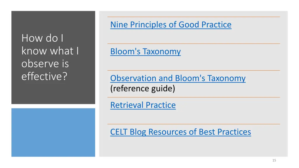 nine principles of good practice nine principles