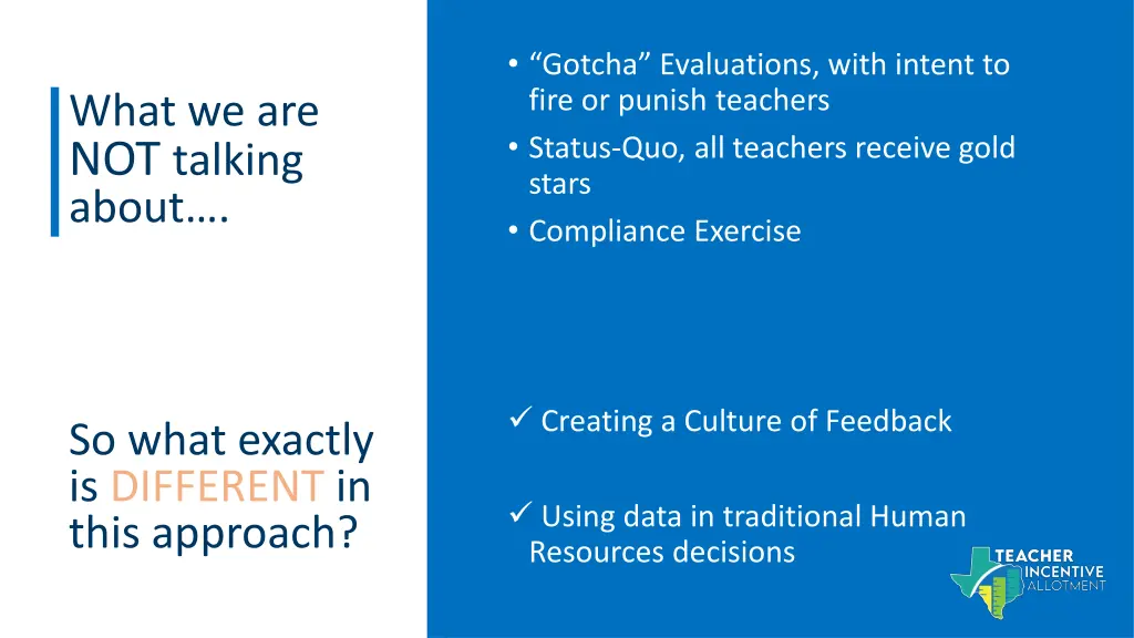 gotcha evaluations with intent to fire or punish