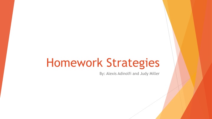 homework strategies by alexis adinolfi and judy