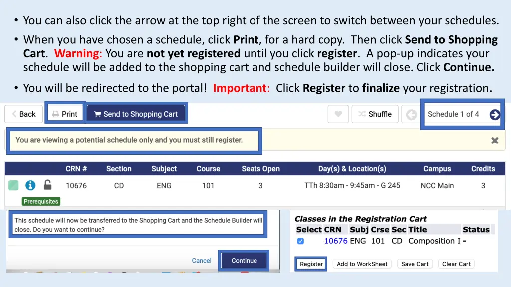 printing and registering