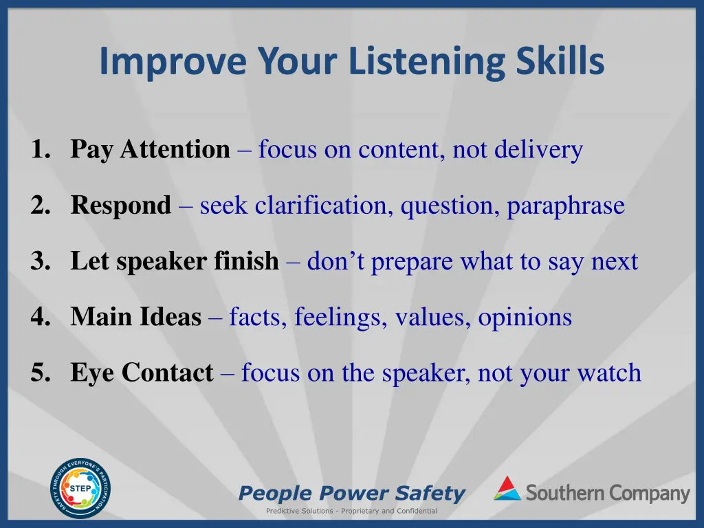 improve your listening skills