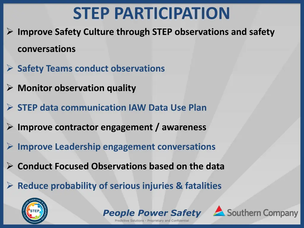 step participation improve safety culture through