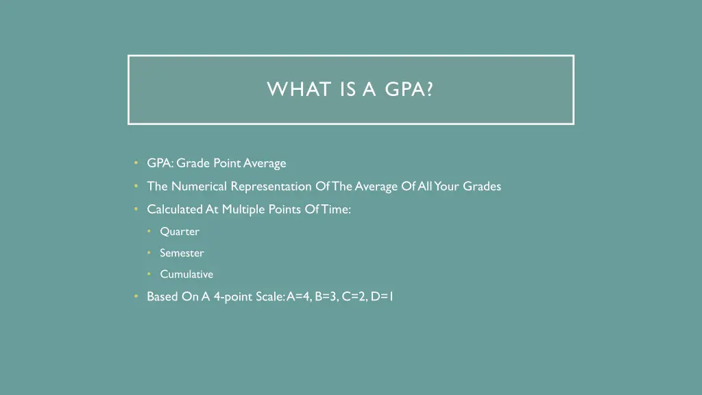 what is a gpa