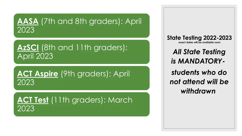 aasa 7th and 8th graders april 2023