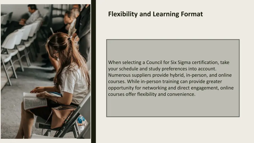 flexibility and learning format