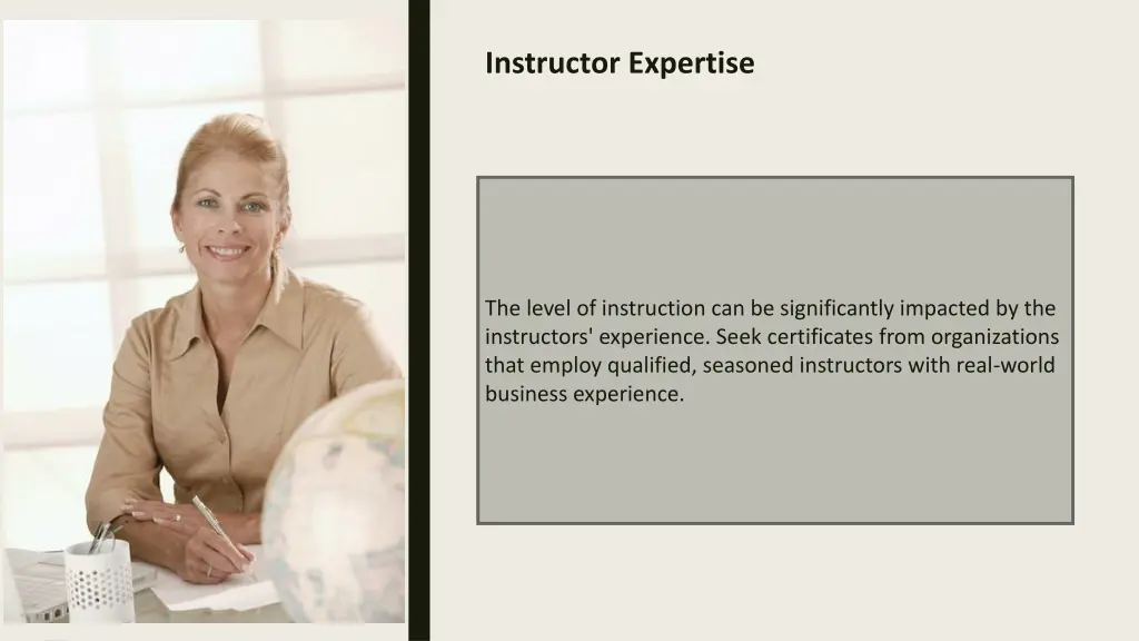 instructor expertise