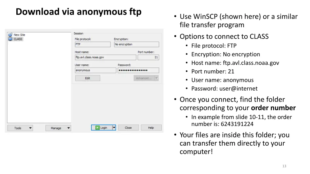 download via anonymous ftp