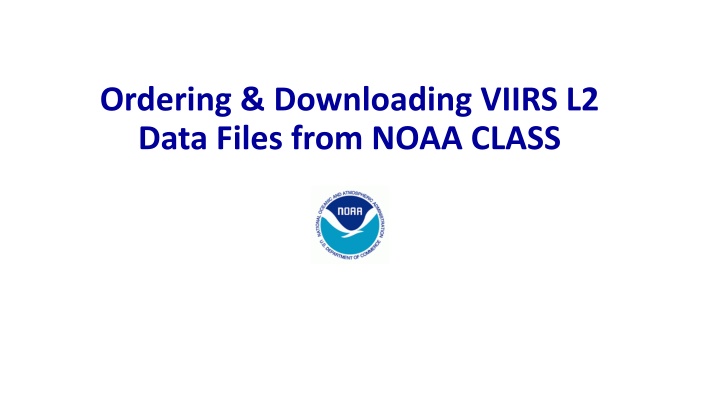 ordering downloading viirs l2 data files from