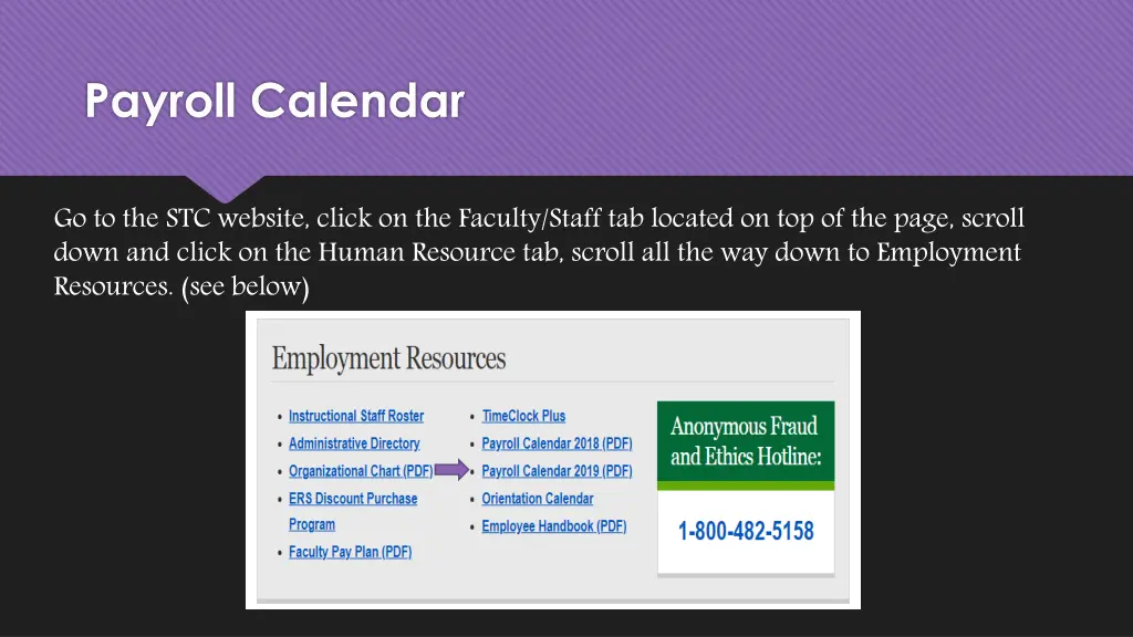 payroll calendar